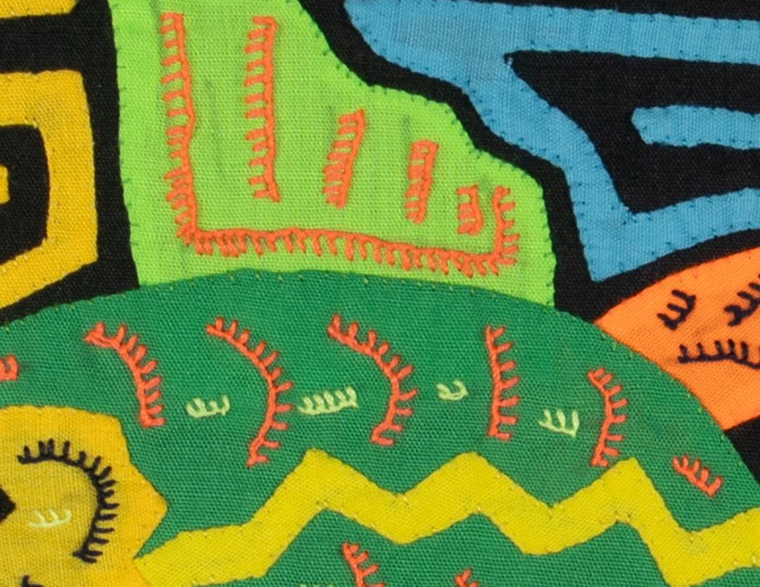 Multi-Color Ocean Fish Green And Orange Molita