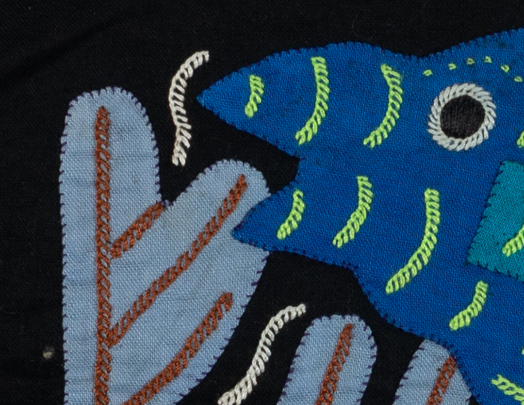 Multi-Color Ocean Fish Blue And Black Molita