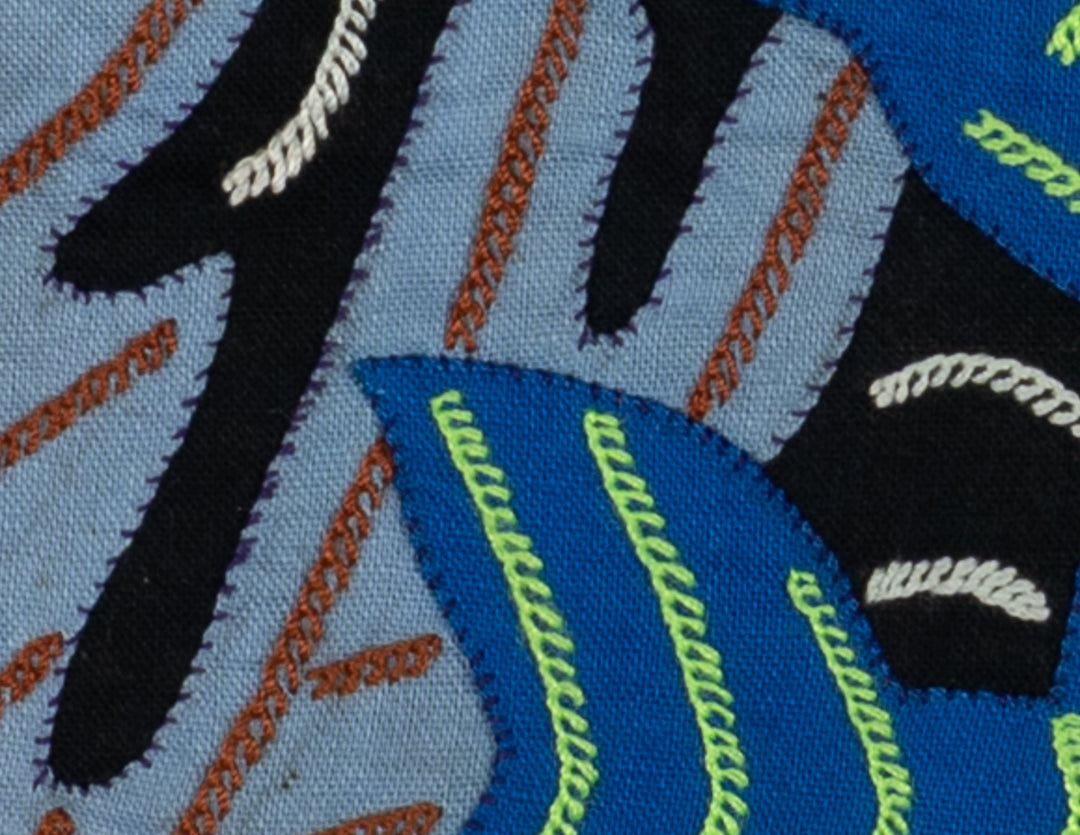 Multi-Color Ocean Fish Blue And Black Molita