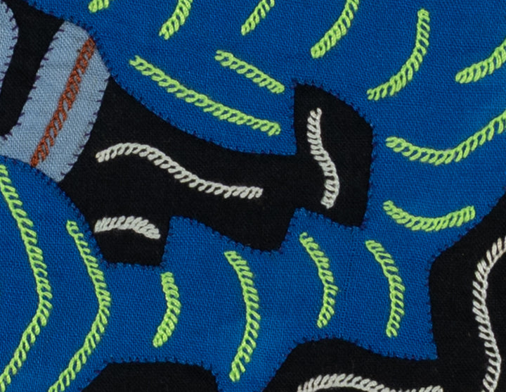 Multi-Color Ocean Fish Blue And Black Molita