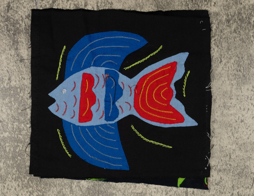Multi-Color Ocean Fish Blue And Red Molita