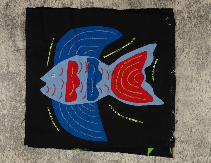 Multi-Color Ocean Fish Blue And Red Molita