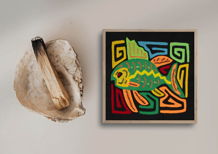 Multi-Color Ocean Fish Green And Orange Molita