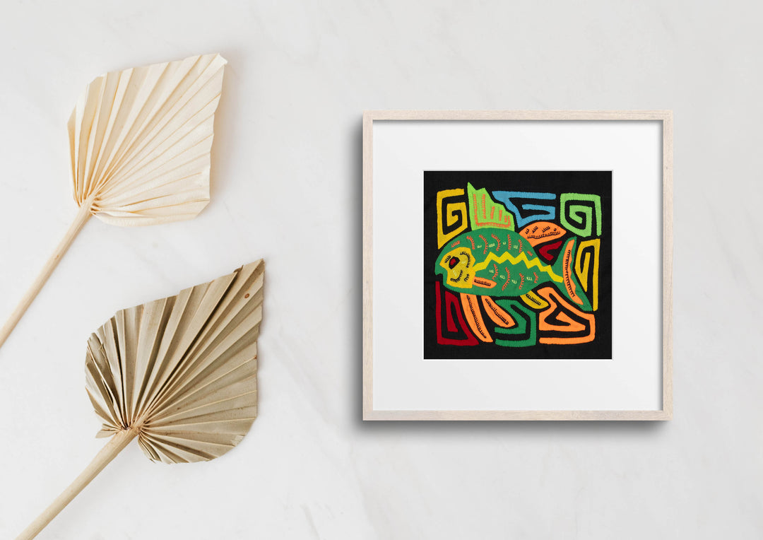 Multi-Color Ocean Fish Green And Orange Molita