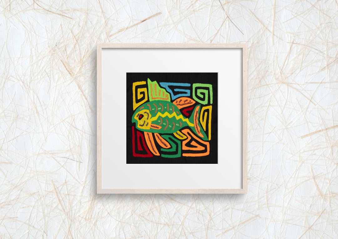 Multi-Color Ocean Fish Green And Orange Molita