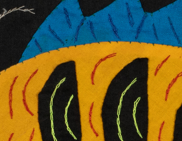 Multi-Color Ocean Fish Yellow And Blue Molita