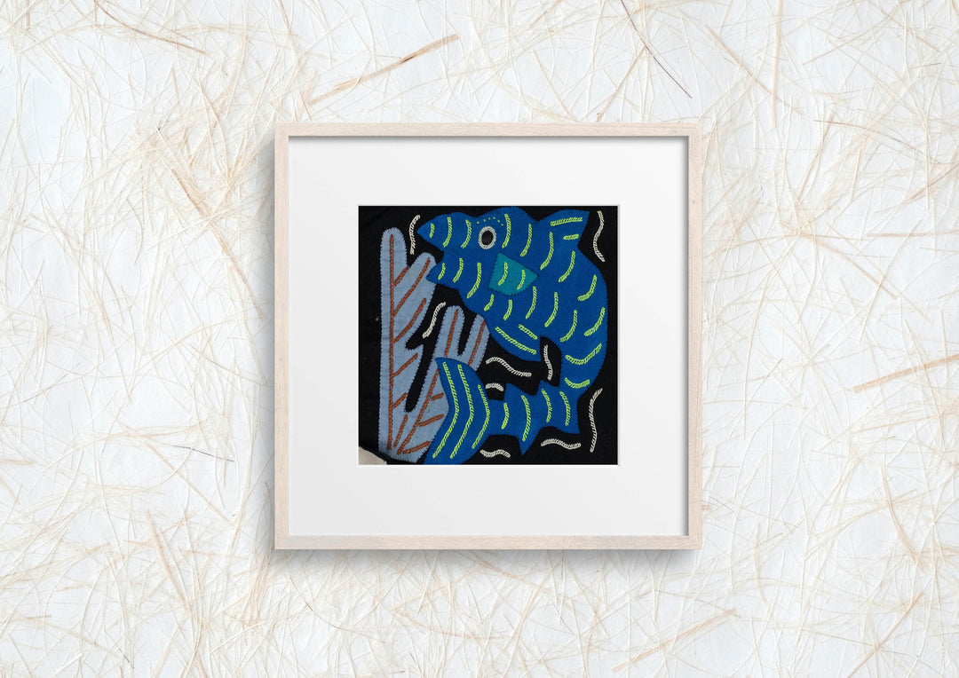 Multi-Color Ocean Fish Blue And Black Molita