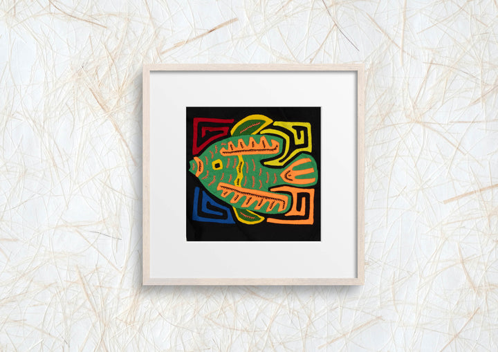 Multi-Color Ocean Fish Green And Orange Molita