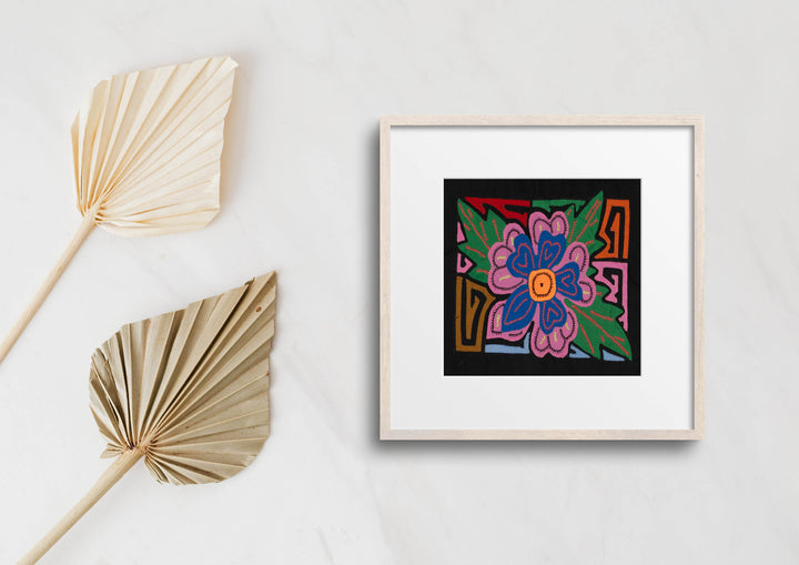 Multi-Color Floral Flower Pink And Blue Molita