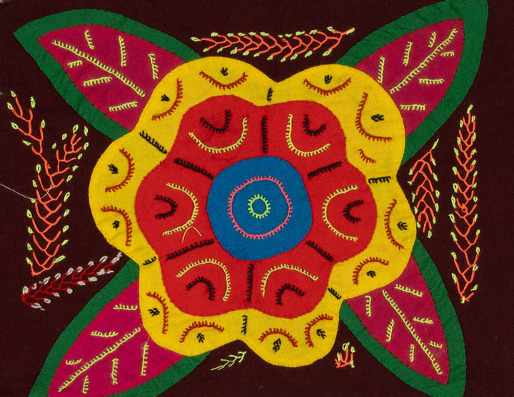 Multi-Color Floral Flower Red And Yellow Molita