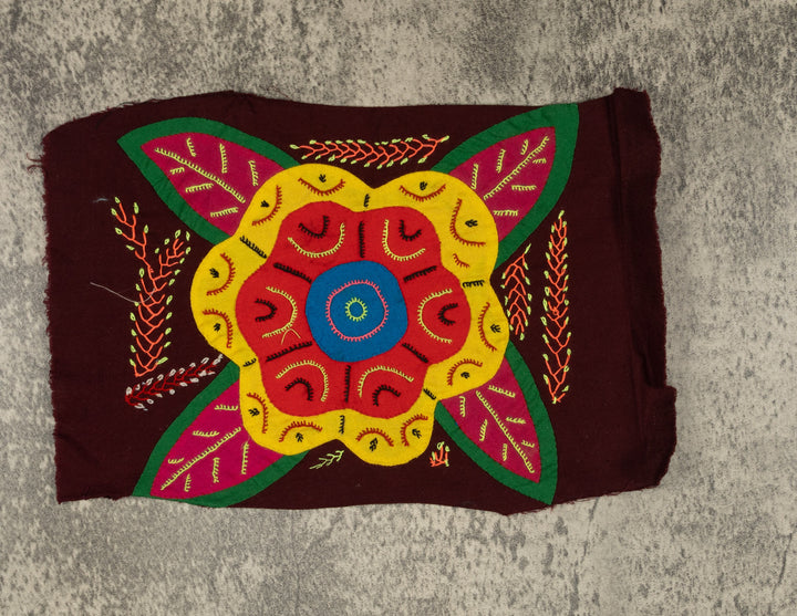 Multi-Color Floral Flower Red And Yellow Molita