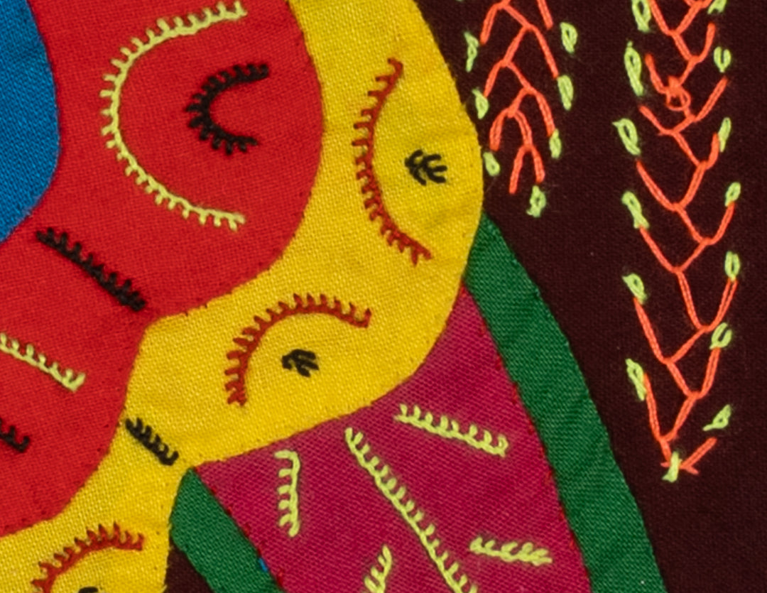 Multi-Color Floral Flower Red And Yellow Molita