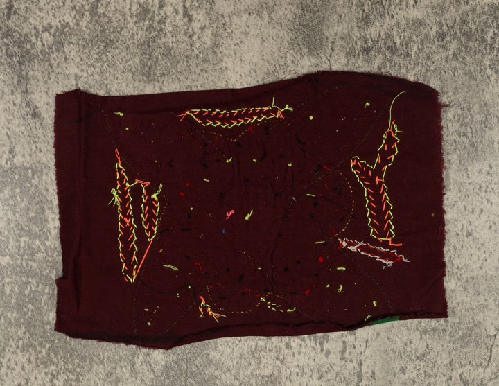 Multi-Color Floral Flower Red And Yellow Molita