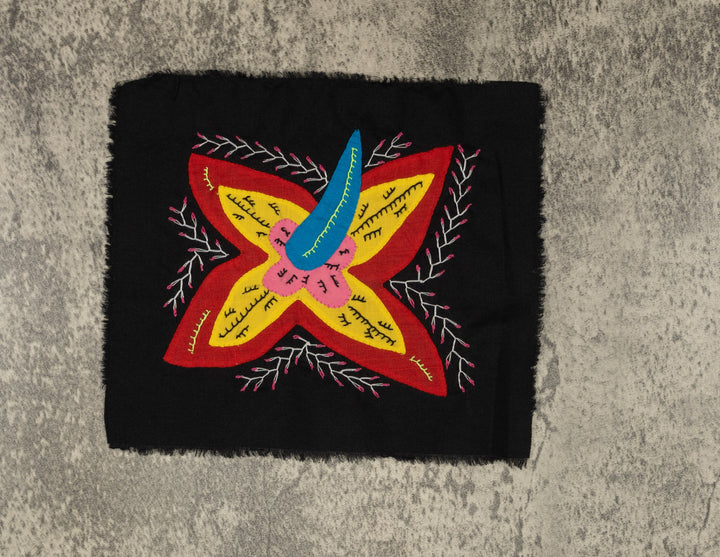 Multi-Color Floral Flower Red And Yellow Molita