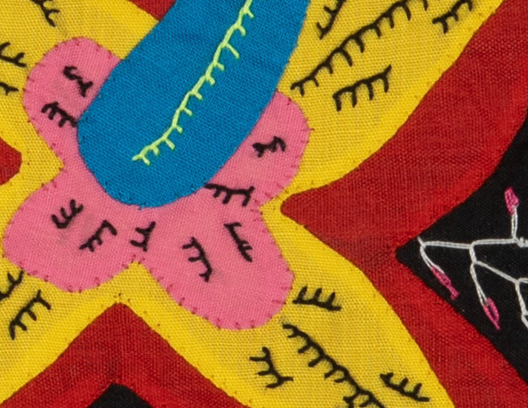 Multi-Color Floral Flower Red And Yellow Molita