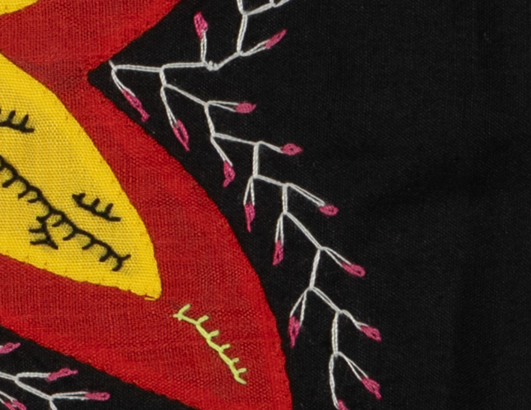 Multi-Color Floral Flower Red And Yellow Molita