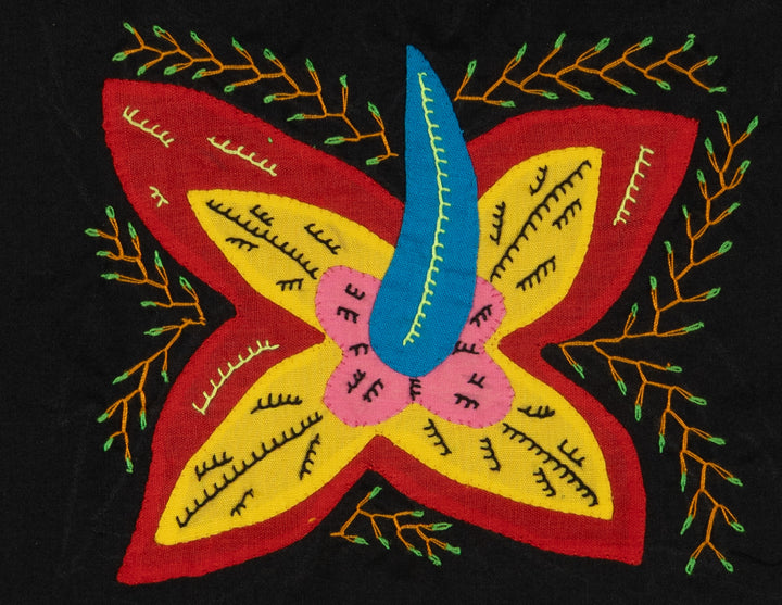 Multi-Color Floral Flower Red And Yellow Molita