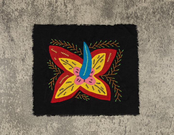 Multi-Color Floral Flower Red And Yellow Molita