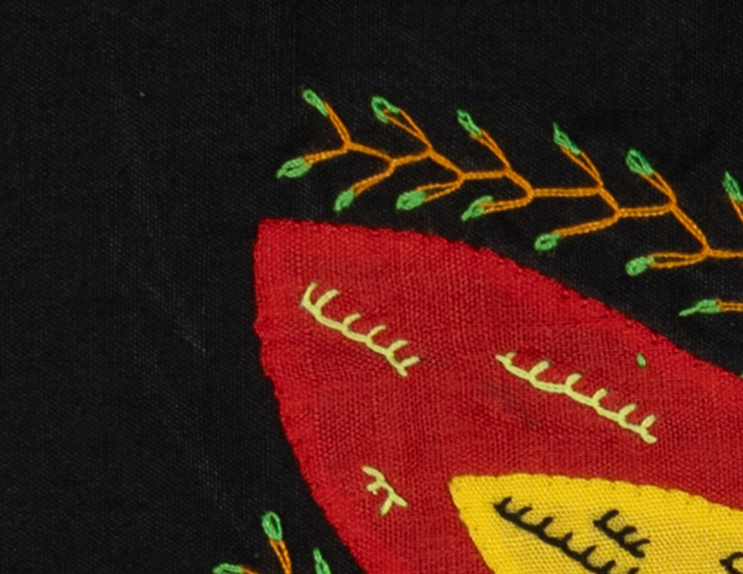 Multi-Color Floral Flower Red And Yellow Molita