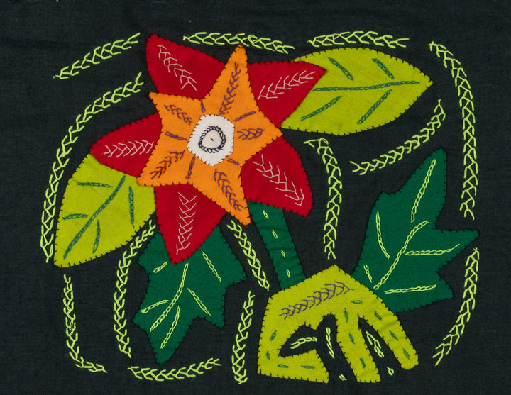 Multi-Color Floral Flower Red And Green Molita