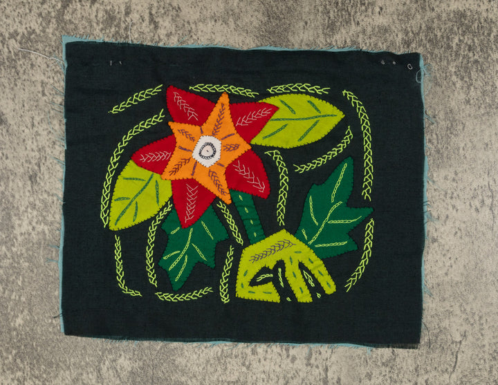 Multi-Color Floral Flower Red And Green Molita