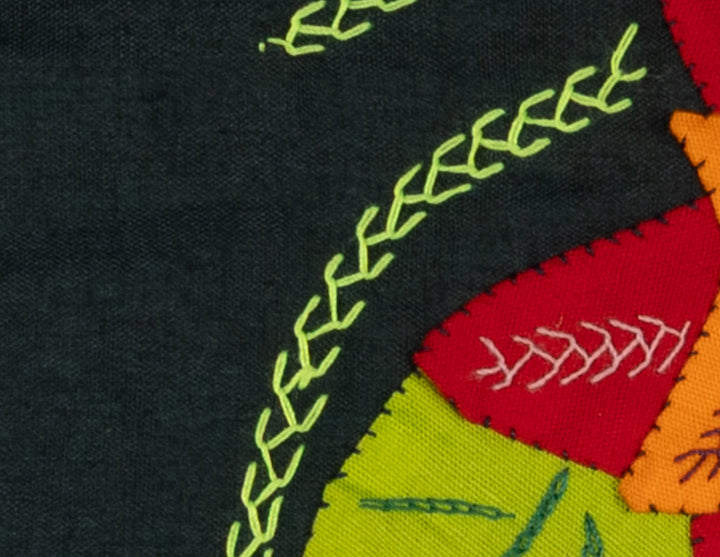 Multi-Color Floral Flower Red And Green Molita