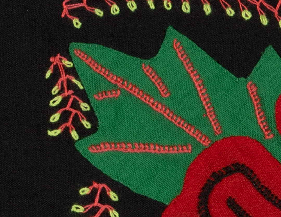 Multi-Color Floral Flower Red And Green Molita