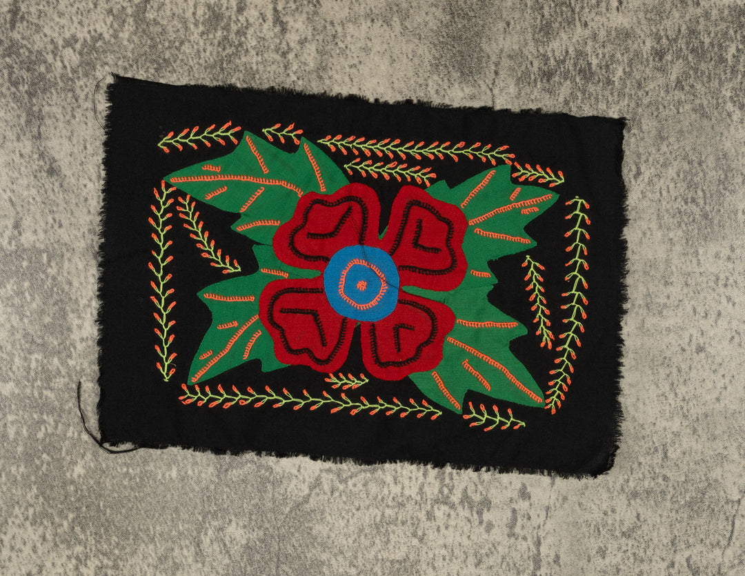 Multi-Color Floral Flower Red And Green Molita