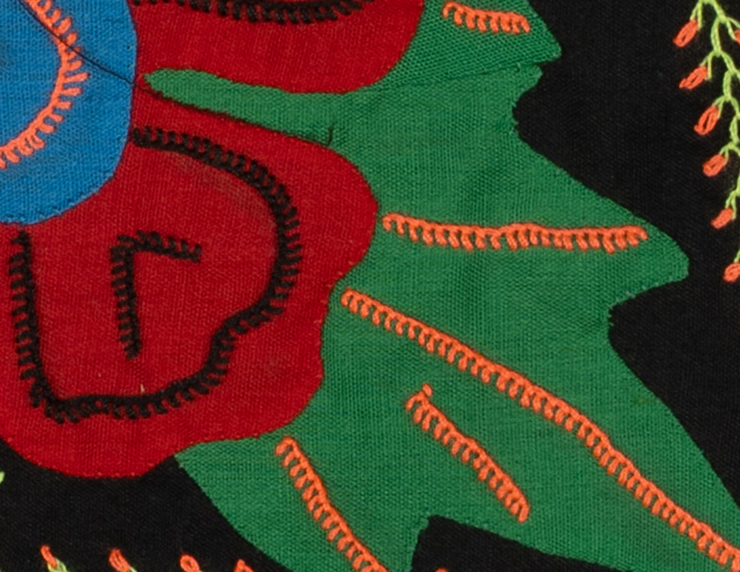 Multi-Color Floral Flower Red And Green Molita