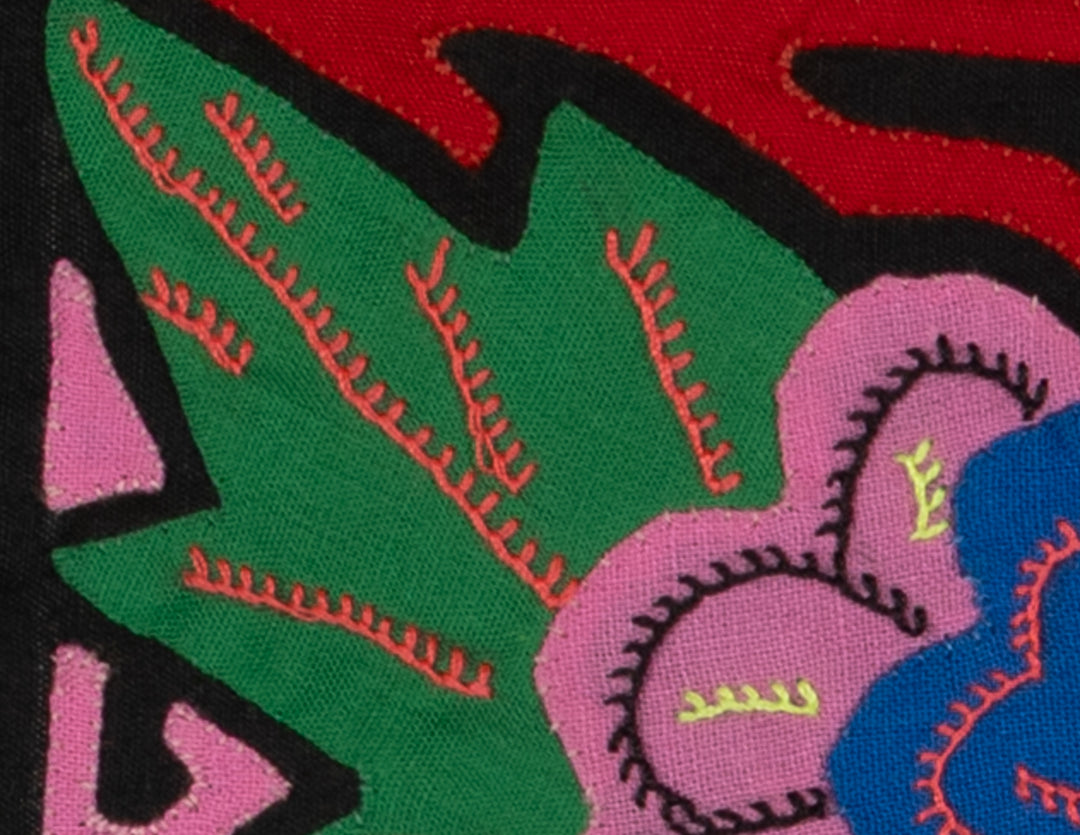 Multi-Color Floral Flower Pink And Blue Molita