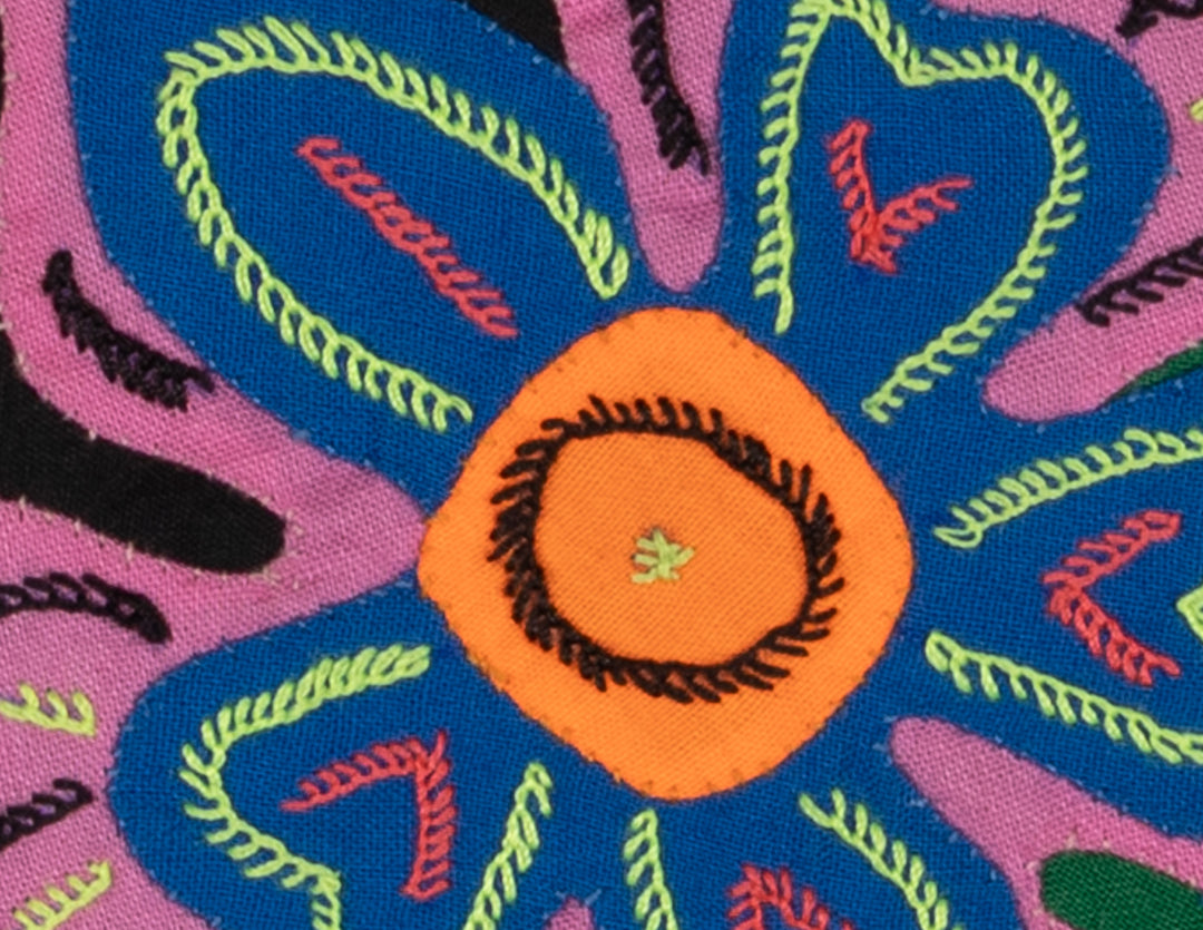 Multi-Color Floral Flower Pink And Blue Molita