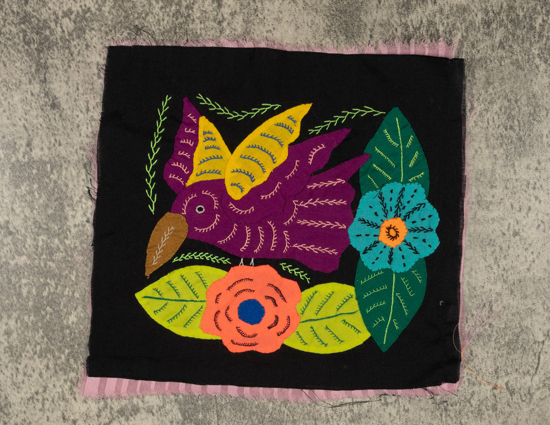 Multi-Color Hummingbird Maroon And Yellow Molita