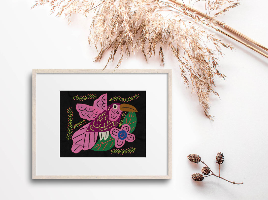 Multi-Color Hummingbird Pink And Maroon Molita