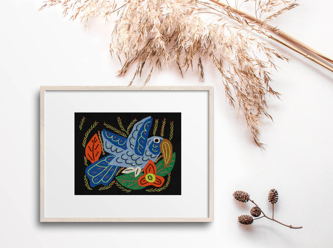 Multi-Color Hummingbird Blue And Orange Molita