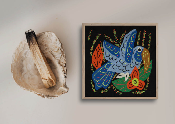 Multi-Color Hummingbird Blue And Orange Molita