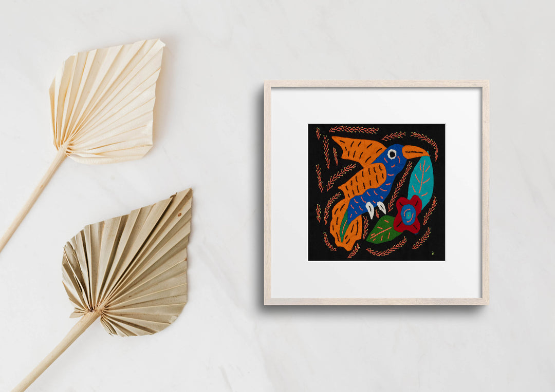 Multi-Color Hummingbird Blue And Orange Molita