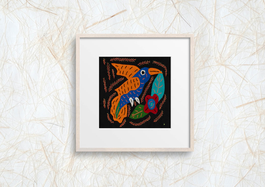 Multi-Color Hummingbird Blue And Orange Molita