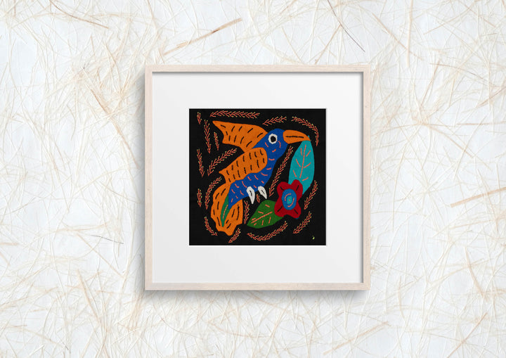 Multi-Color Hummingbird Blue And Orange Molita