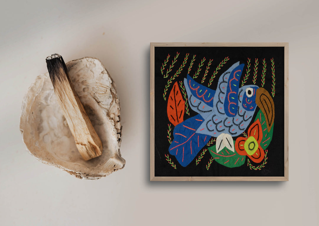 Multi-Color Hummingbird Blue And Orange Molita