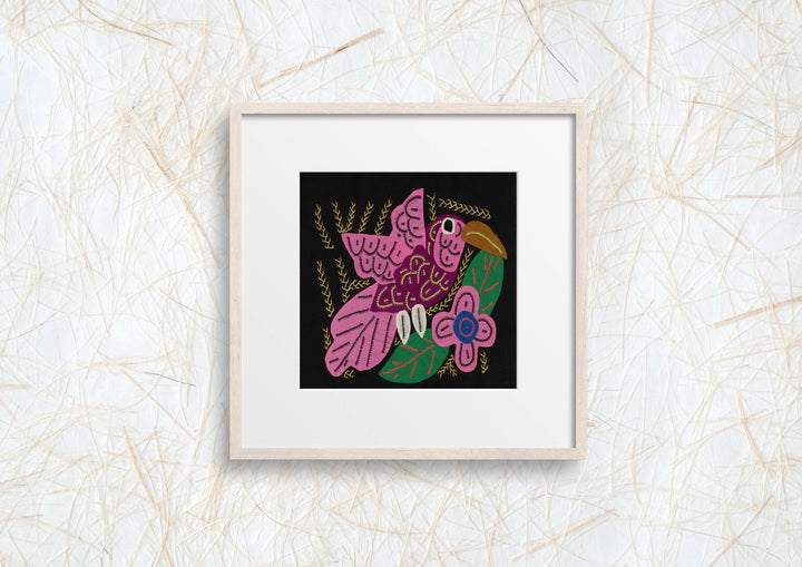 Multi-Color Hummingbird Pink And Maroon Molita