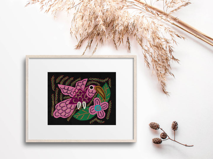 Multi-Color Hummingbird Pink And Maroon Molita