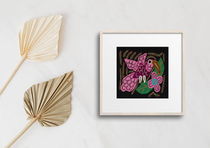 Multi-Color Hummingbird Pink And Maroon Molita