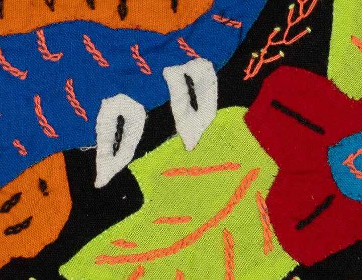 Multi-Color Bird Blue And Orange Molita