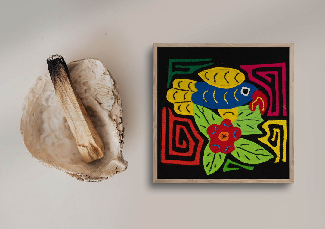 Multi-Color Parrot Bird Blue And Yellow Molita