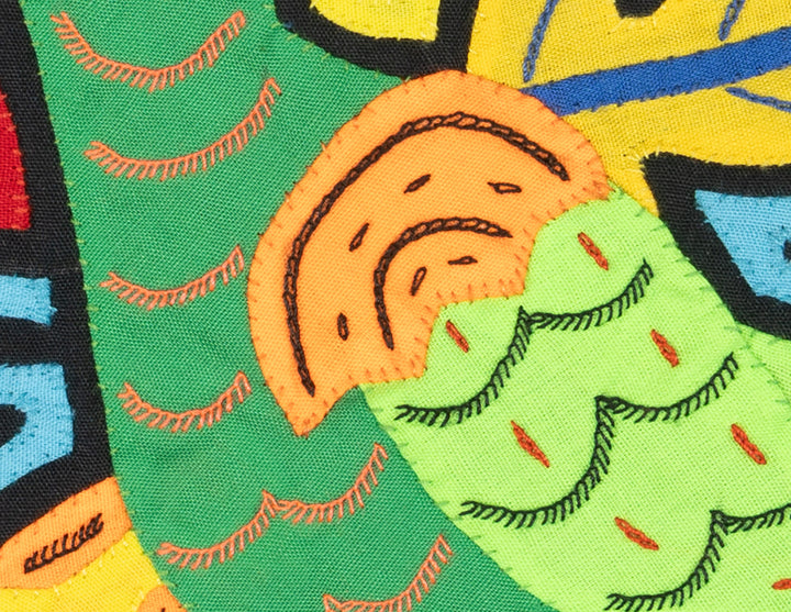 Multicolor Green And Orange Bird Molita