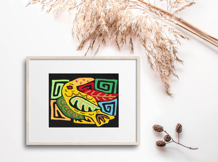 Multicolor Red Orange And Yellow Bird Molita