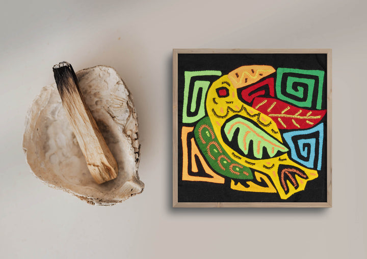 Multicolor Red Orange And Yellow Bird Molita