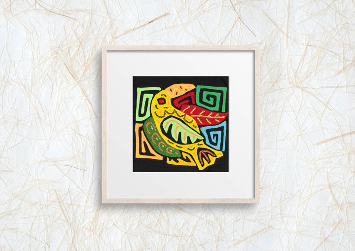 Multicolor Red Orange And Yellow Bird Molita