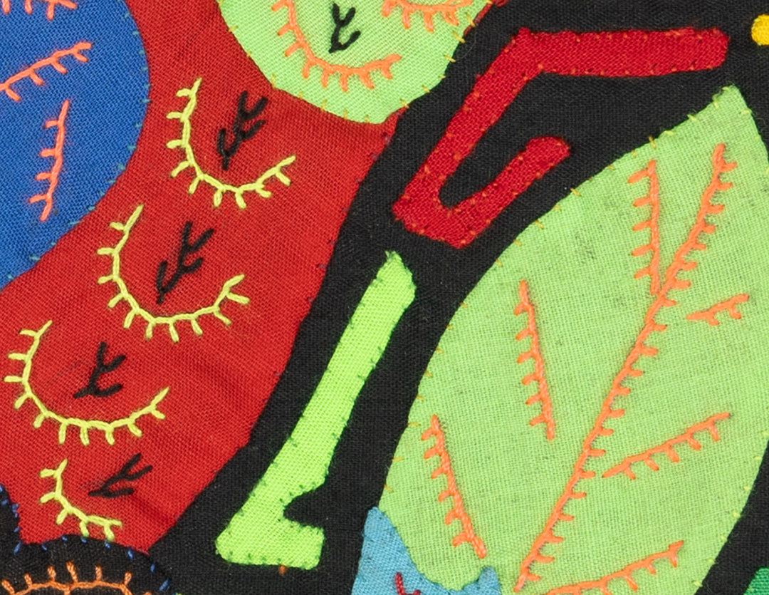 Multicolor Red And Blue Bird Molita