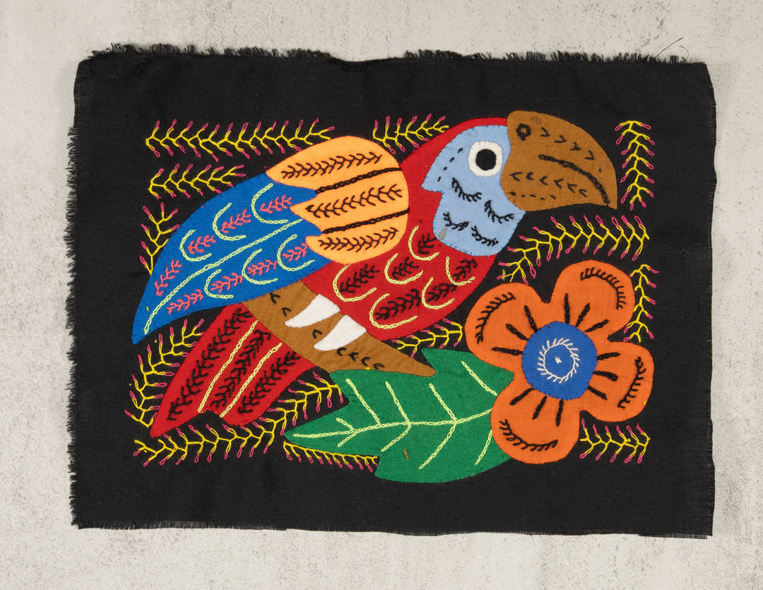 Multicolor Red Gold And Blue Bird Molita